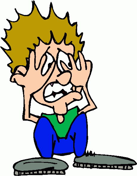 460x588 Fear Clipart Worried Person