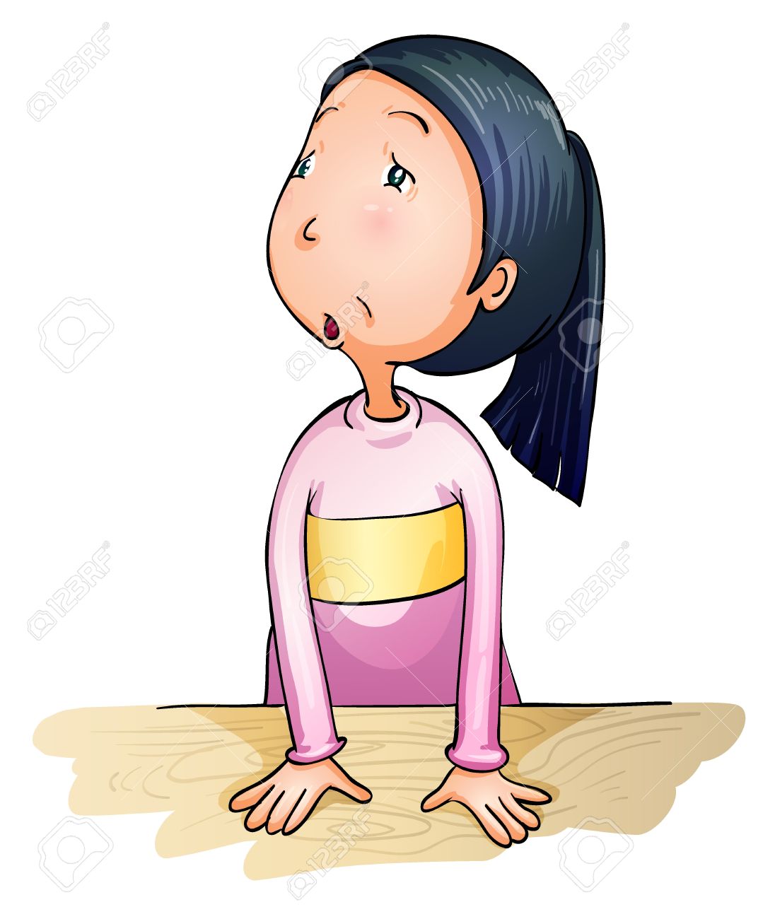 1096x1300 Girl Clipart Worried