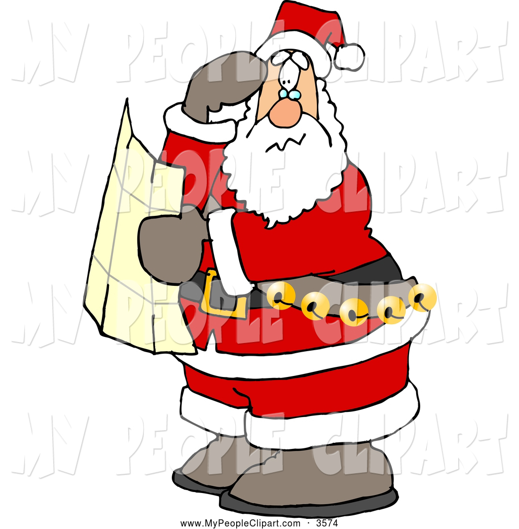 1024x1044 Santa Clipart Worried