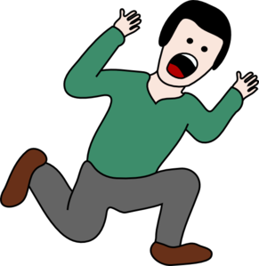 291x299 Scary Clipart Scared Person