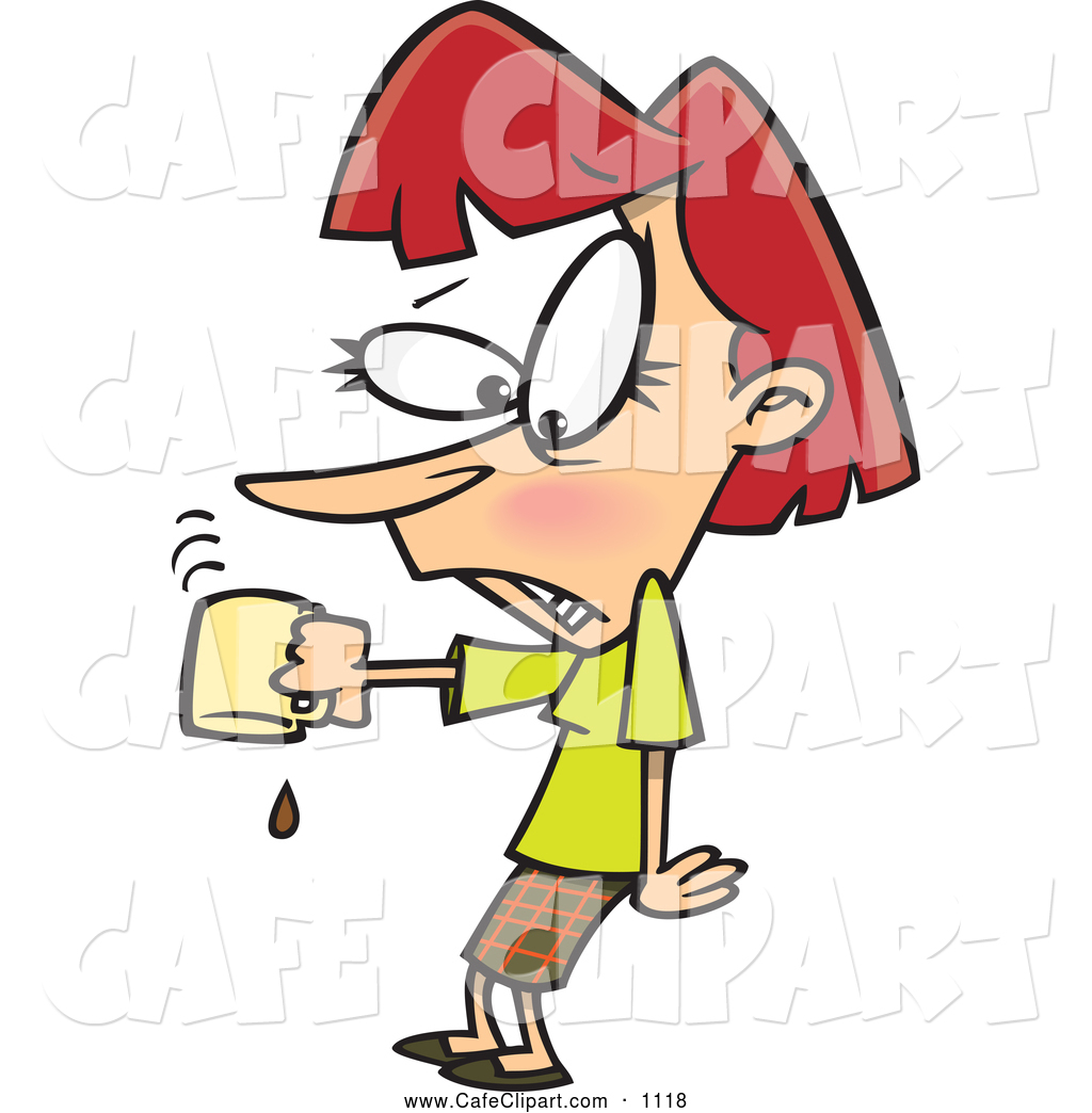1024x1044 Vector Cartoon Clip Art Of A Worried Cartoon Businesswoman Pouring
