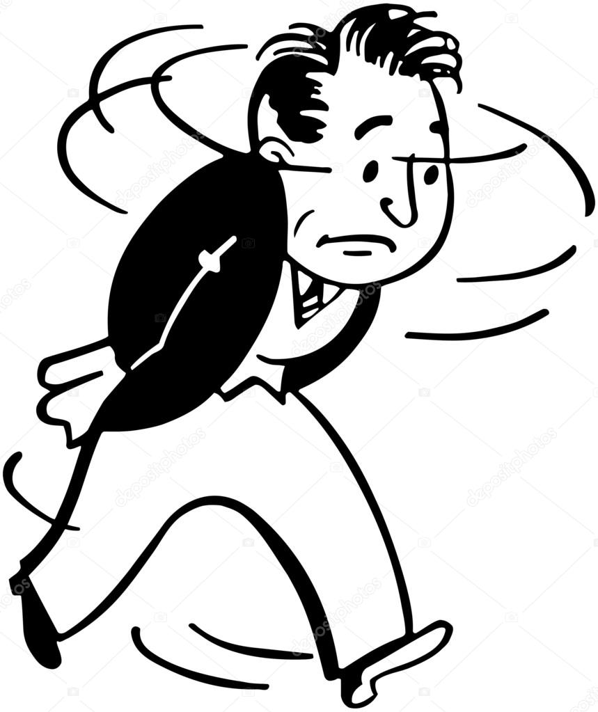 859x1023 Retro Clipart Worried