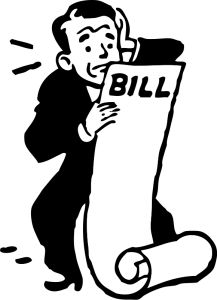 217x300 Worried About A Bill Clip Art Download