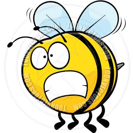 460x460 Worried Cartoon Bee By Robin 2d Toon Vectors Eps