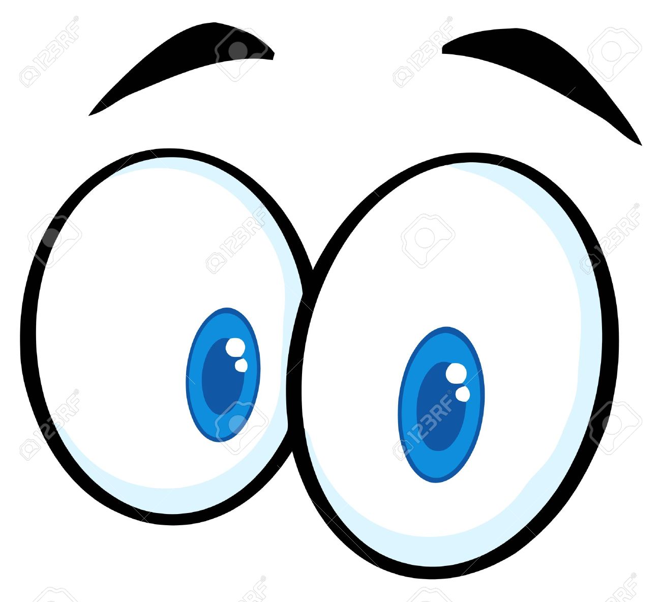 1300x1184 Blue Eyes Clipart Worried Eye