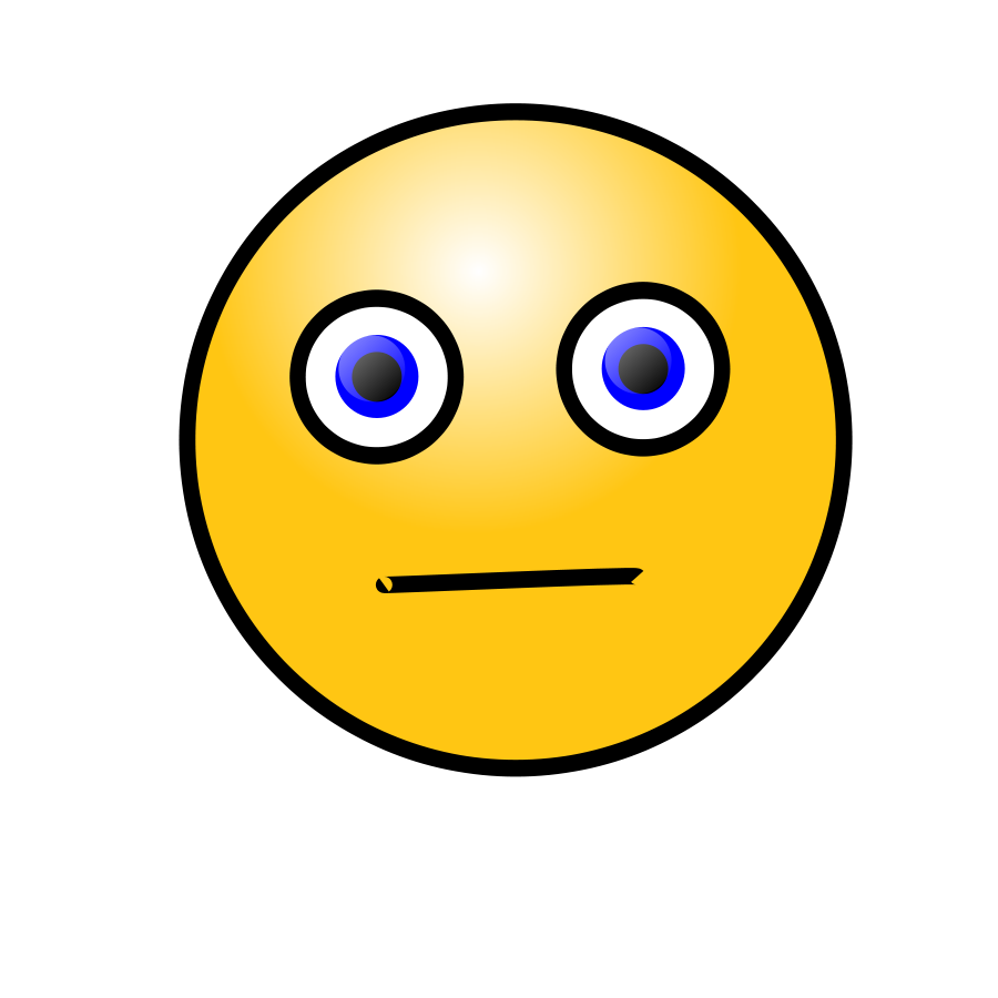 900x900 Emotions Clipart Worried Face