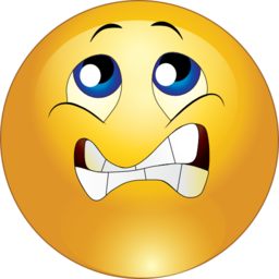256x256 Smiley Clipart Nervous
