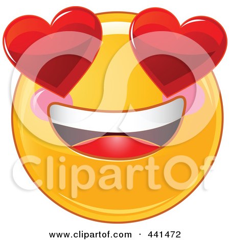 450x470 Clipart Of Worried Happy Mad And Excited Emoticons