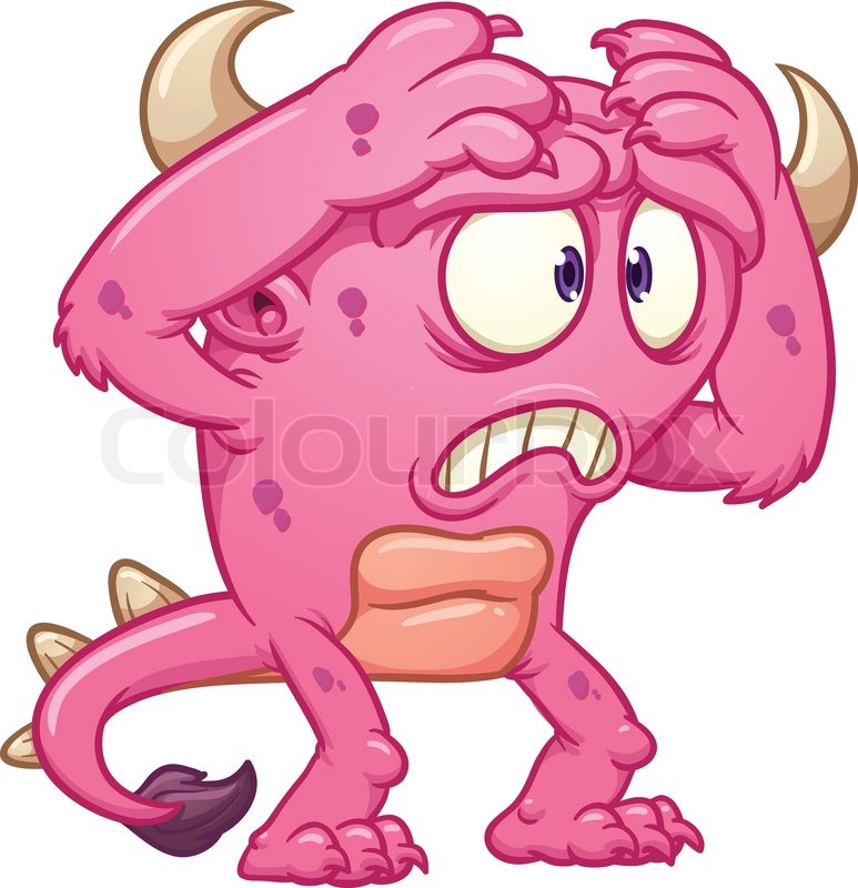 773x800 Vampire Face. Vector Clip Art Illustration With Simple Gradients