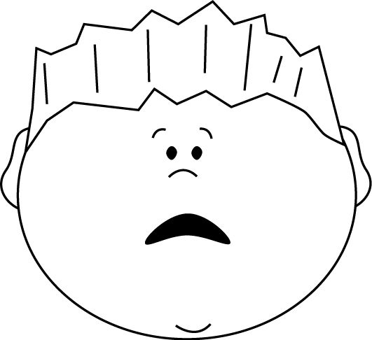 531x486 Scary Face Clipart Black And White