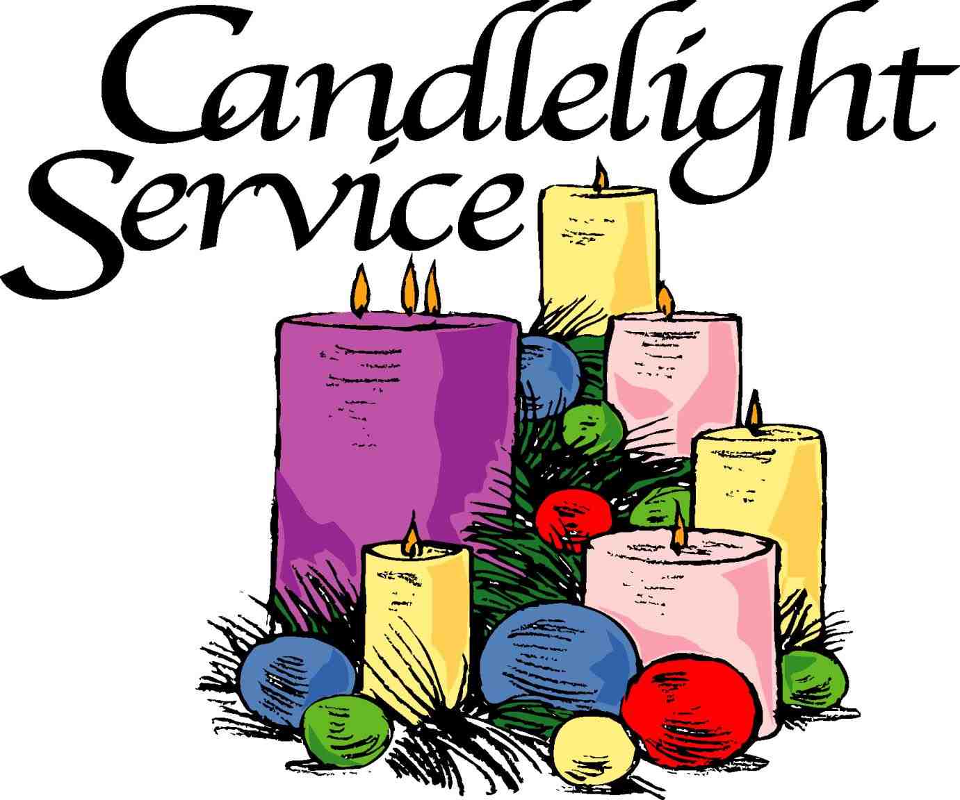 1381x1152 Candlelight Service Clipart