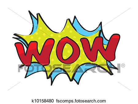 450x338 Clipart Of Wow Pop Art K10158480