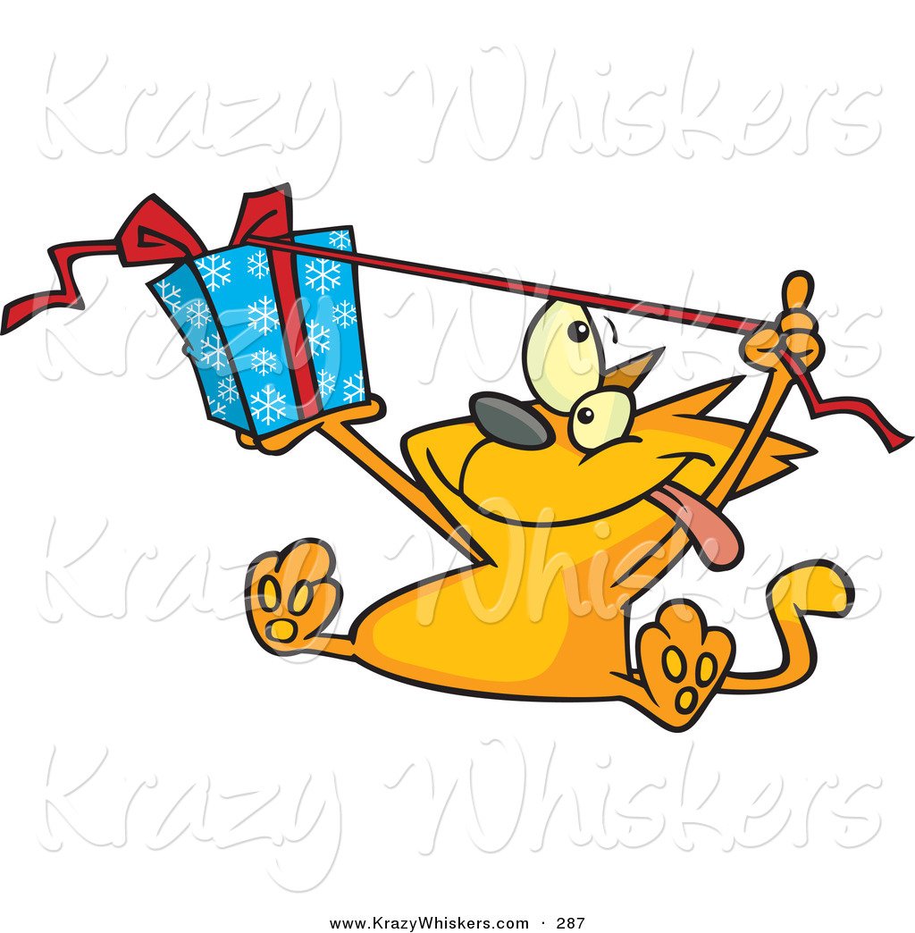 1024x1044 Critter Clipart Of A Spoiled Orange Kitty Cat Sitting And Pulling