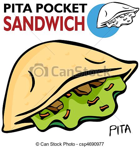 450x470 Sandwich Wrap Drawing Clipart Panda