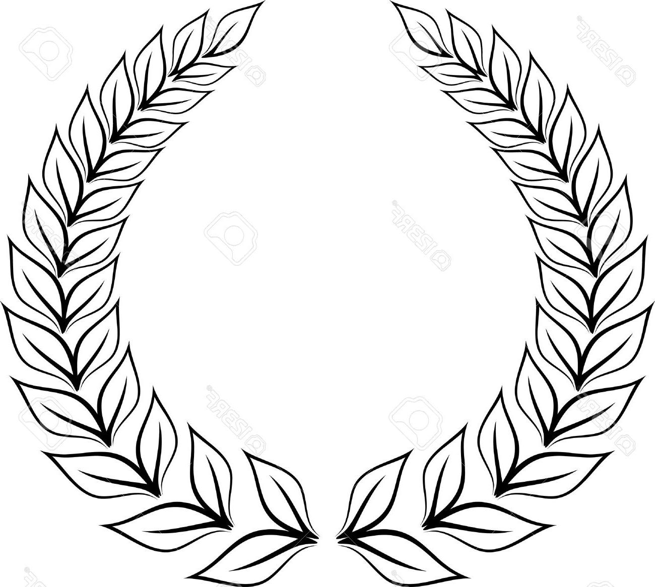 1300x1166 Best Free Laurel Wreath Stock Vector Olive File
