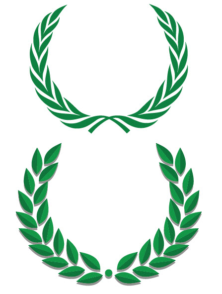 447x591 Laurel Wreath Clipart