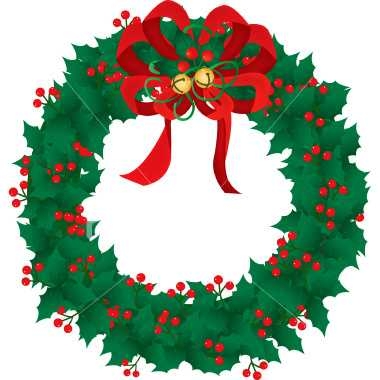 380x380 Top 10 Free Clipart Christmas Wreath