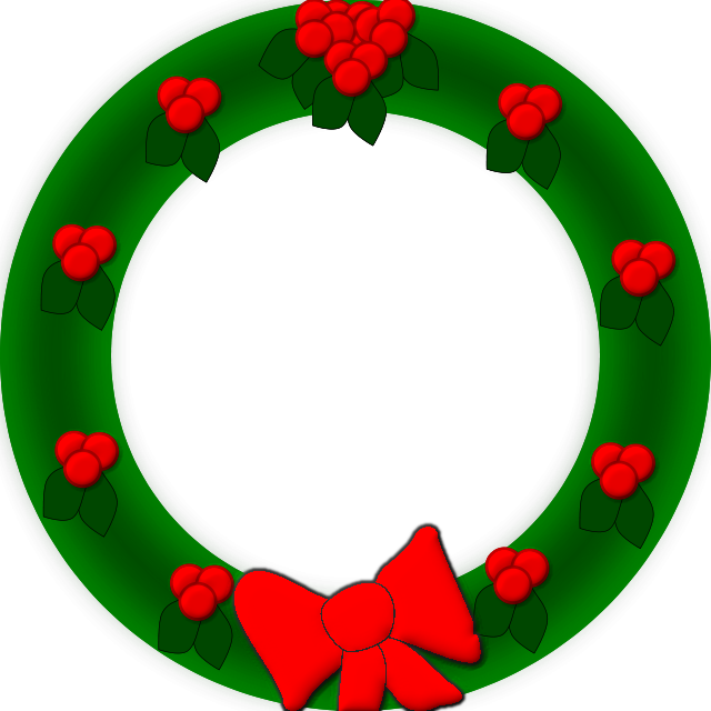 640x640 Wreaths Clip Art Download