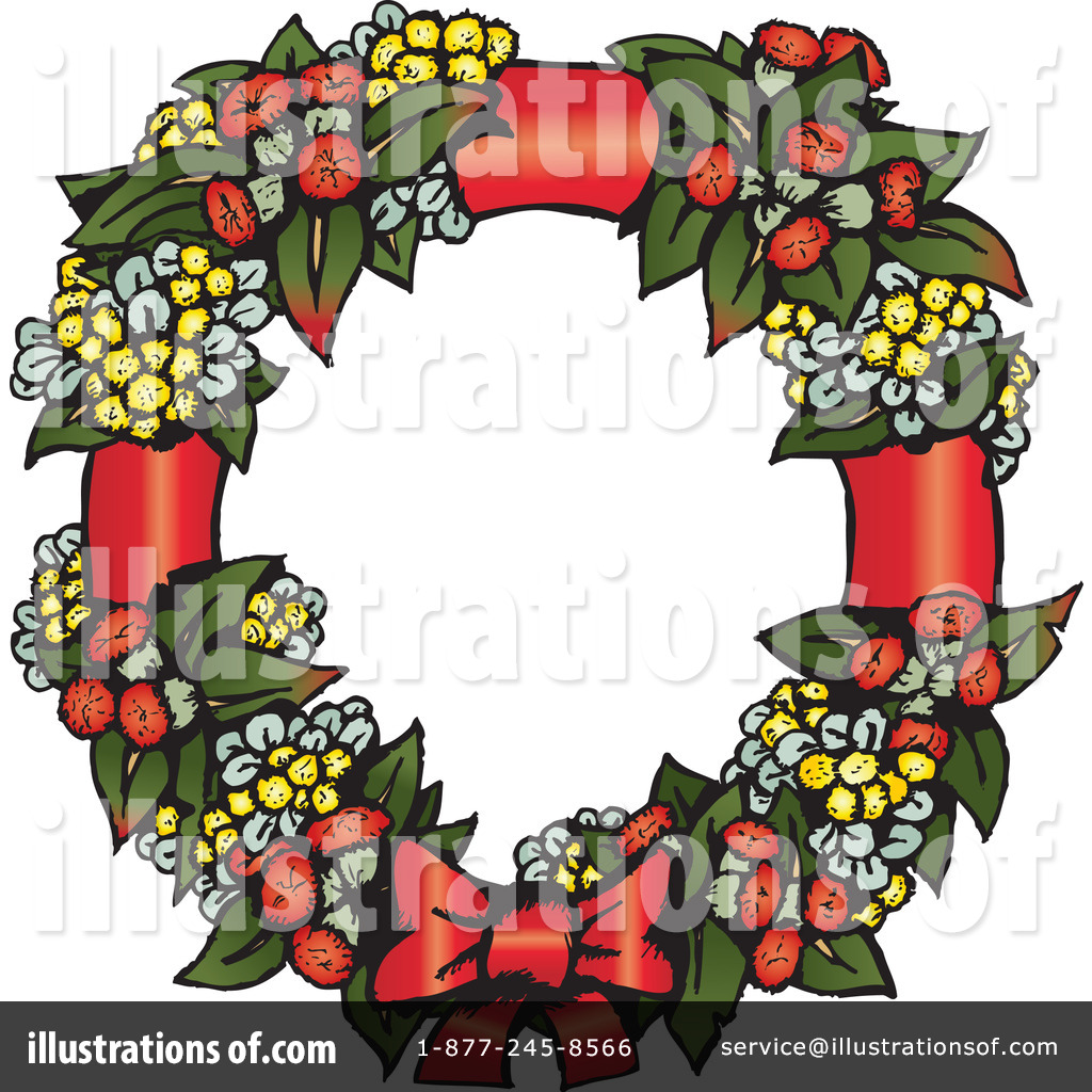 1024x1024 Christmas Wreath Clipart