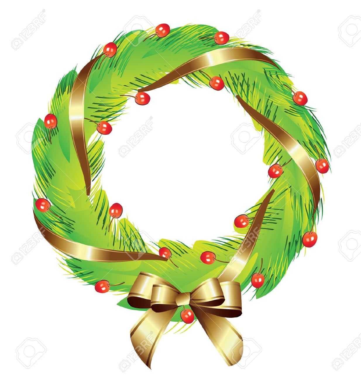 1234x1300 Clipart Gold Wreath Collection