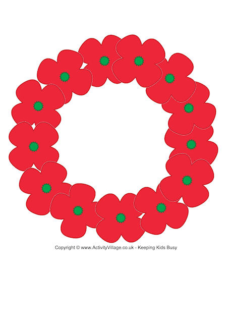 460x650 Poppy Wreath