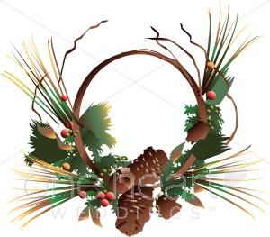 300x263 Wreath Clipart Christmas Wedding Clipart