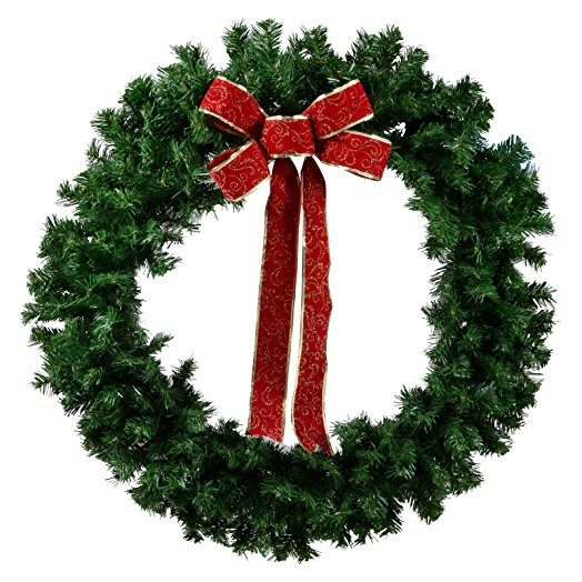 524x524 Gorgeous 3ft (90cm) Large Festive Garage Door Christmas Wreath