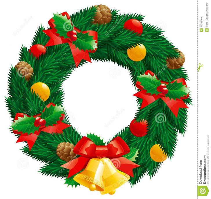 728x687 Christmas ~ Christmas Wreath Clip Art Free Images Transparent