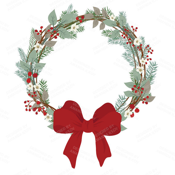 570x570 Premium Rustic Christmas Clip Art Amp Christmas Digital Papers