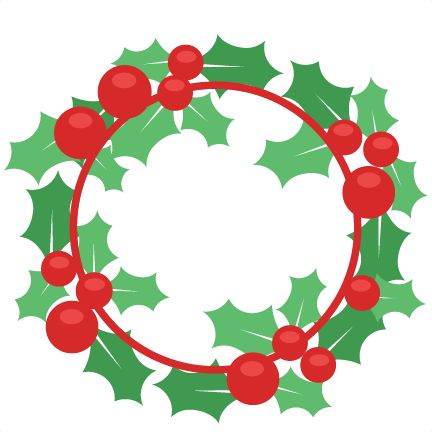432x432 Christmas Wreaths Clipart