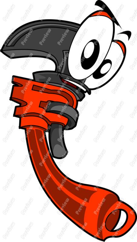 453x800 Wrench Character Clip Art