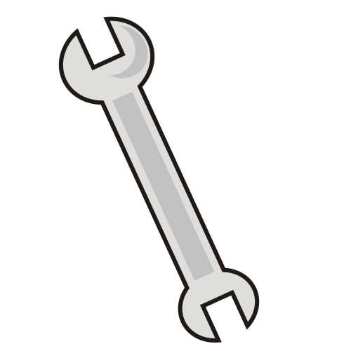 500x500 Wrench Outline Clipart Kid