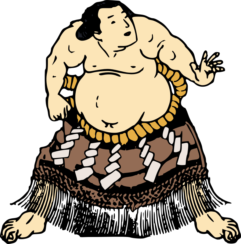 790x800 Free Sumo Wrestler Clip Art