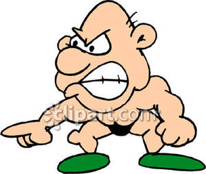 300x254 Wrestling Cartoon Character Clipart Picture