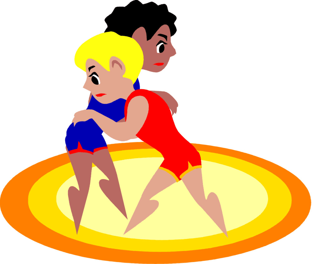 1000x847 Free Cartoon Wrestlers Wrestling Vector Clip Art Image From Free