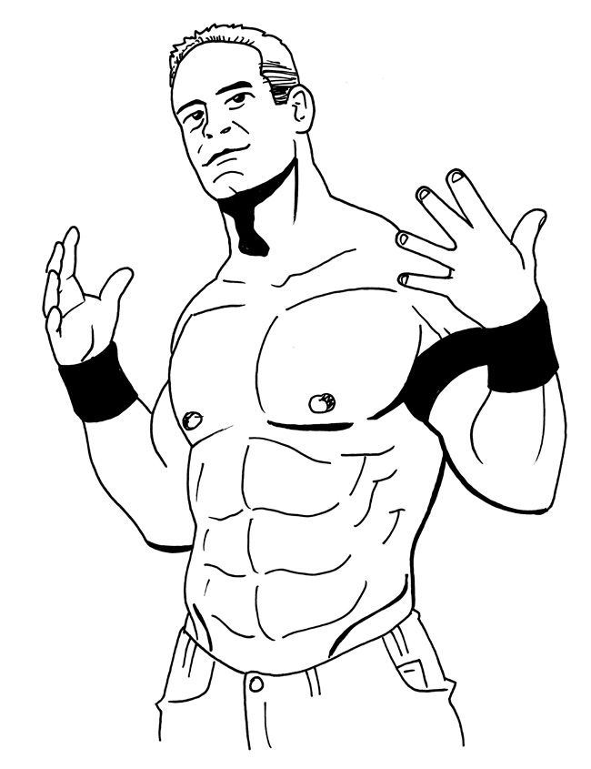650x845 Drawn Photos John Cena