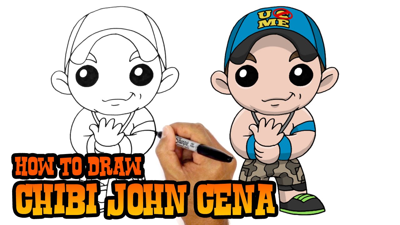 1280x720 How To Draw John Cena Wwe