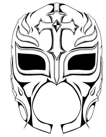 358x461 Rey Mysterio Mask Coloring Pages It Cooooooooooooooooooooooo