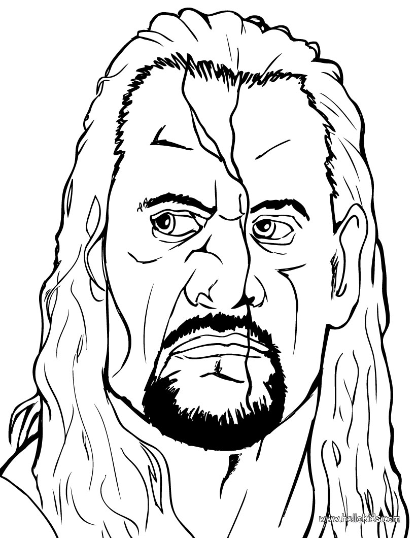 820x1060 Wrestling Coloring Pages