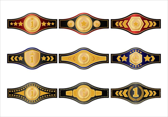 700x490 Gold Championship Belt Vectors