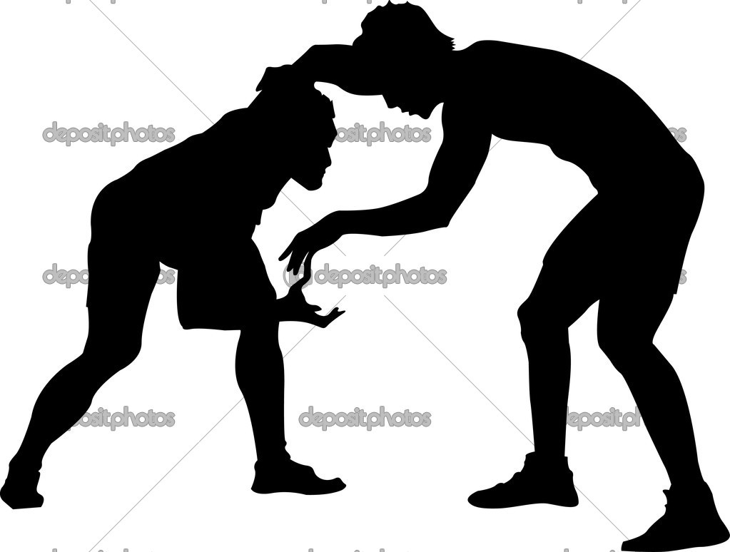 1023x774 Wrestling Gear Silhouette Clipart