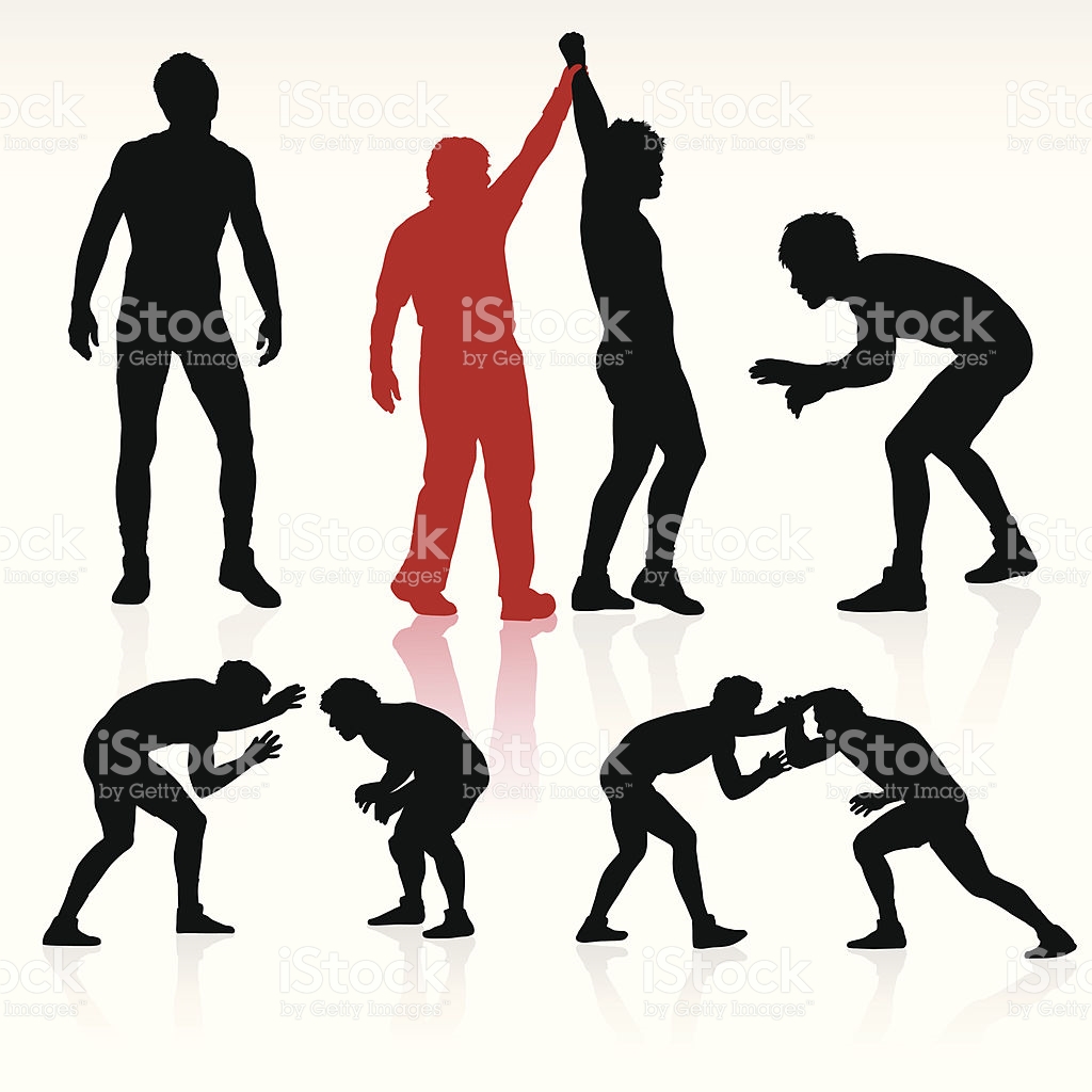 1024x1024 Wrestling Clip Art Vector Cliparts