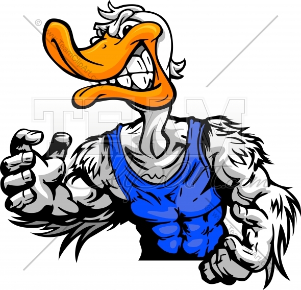 590x568 Duck Wrestling Clipart Image. Easy To Edit Downloadable Vector Format.