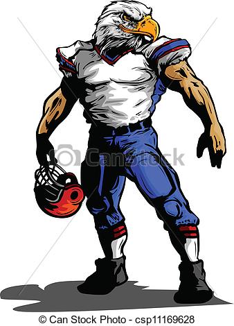 338x470 Eagle Football Clipart