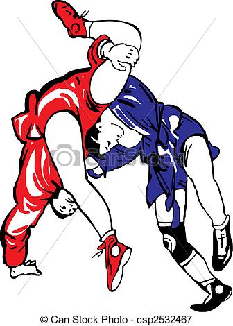 336x470 Wrestling Vector Clipart