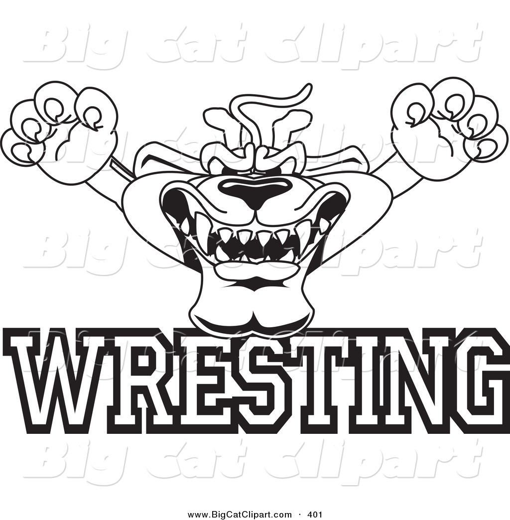 1024x1044 Cougar Clipart Wrestling