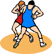 183x189 High School Wrestling Clipart