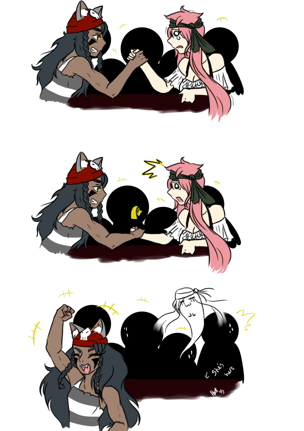 1024x1451 Pm Arm Wrestling By A Lasting Dream