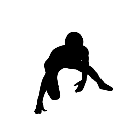 550x550 Wrestling Silhouettes (Sports Decals) Wrestler Wall Silhouette