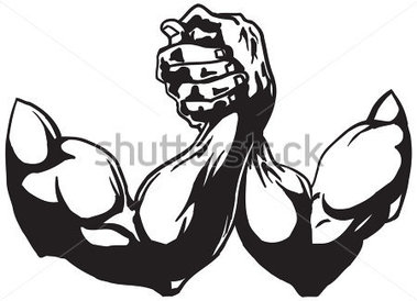 379x274 Arm Wrestling Clipart